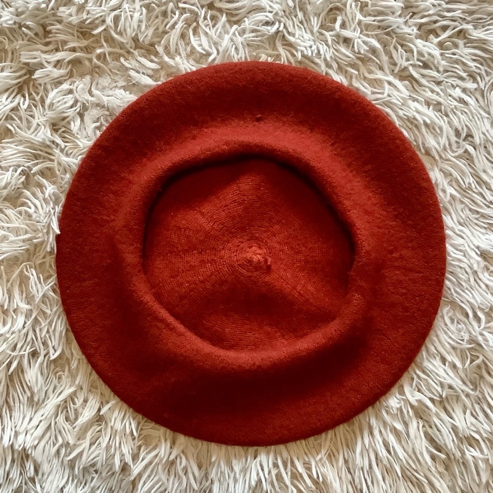 Rust wool beret - Picture 2 of 2